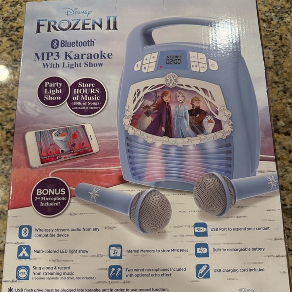 Frozen II Blue Portable Speaker with Bluetooth - Picture 8 of 11